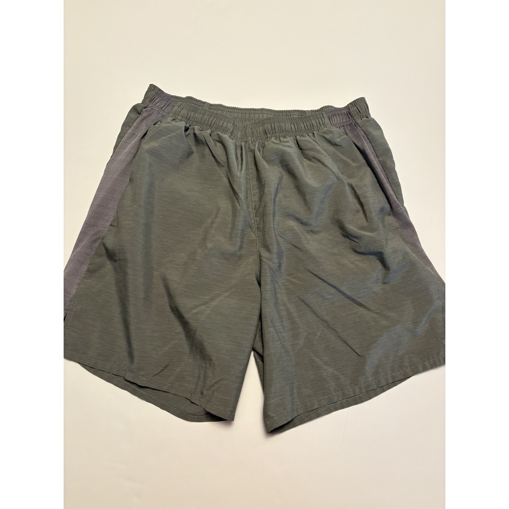 Nike Dri-Fit Men’s Gray Athletic Shorts Size Medium Mesh Panel Running Workout
